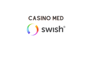 Casino med Swish bredvid en text som handlar om, hur fungerar swish som betalningsmetod på casinon utan konot?