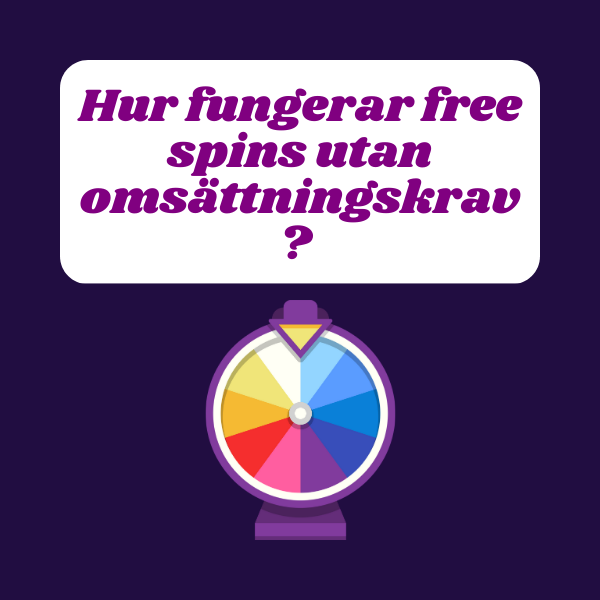 Hur fungerar free spins utan omsätnningskrav