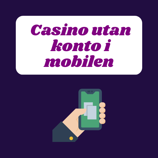 Casino utan konto i mobilen, omslagsbild