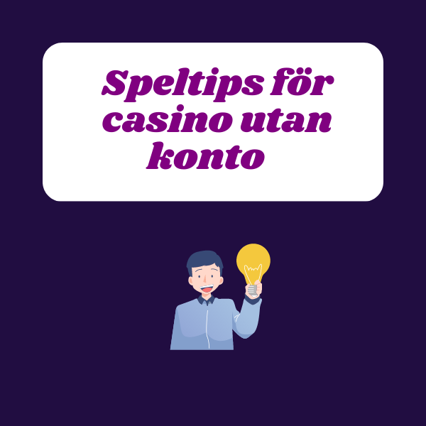 Speltips för casino utan konto, omslagsbild